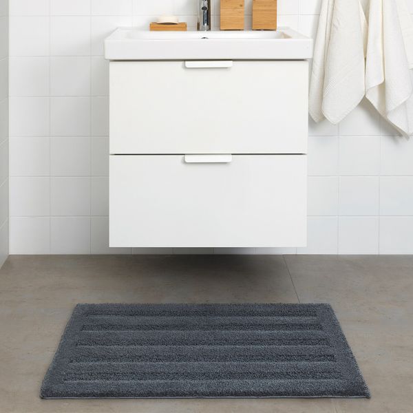 Коврик для ванной, темно-серый 50x80 см IKEA EMTEN ЭМТЕН 204.228.91 - схема-чертеж с размерами