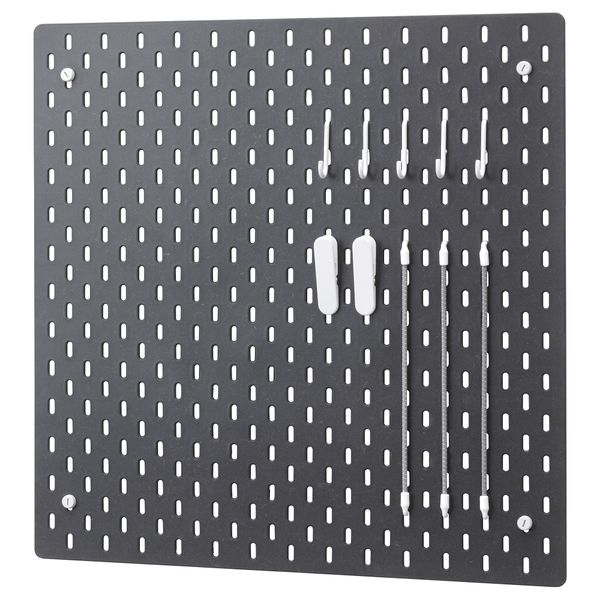 Настенная панель, комбинация СКОДИС, черный - схема-чертеж с размерами