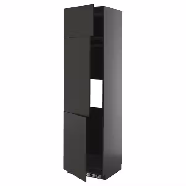 METOD Высокий шкаф д/холод/мороз/3 дверцы - фото 1