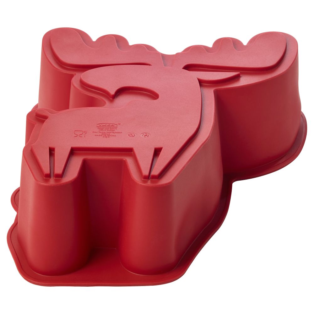 Форма для выпечки БАКГЛАД, в форме лося красный (2.0 л) - фото 1