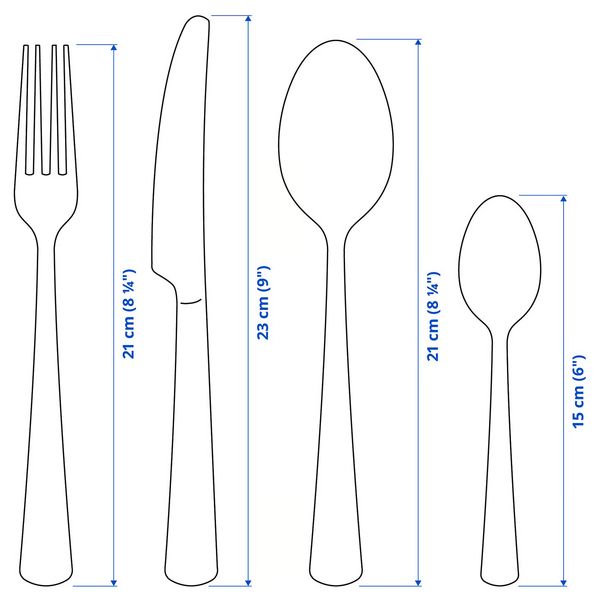 IKEA, дополнительный ракурс - схема-чертеж с размерами