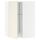 Угловой навесной шкаф с вращающейся секцией МЕТОД, белый, Хитарп белый с оттенком