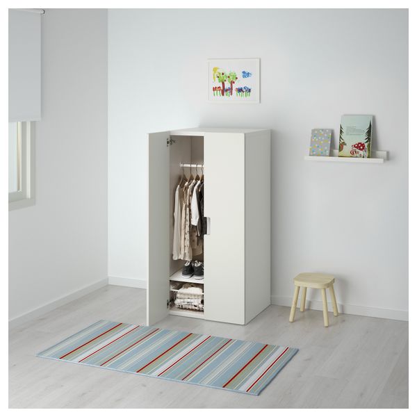 Комбинация для хранения с дверцами СТУВА, белый, белый (60x50x128 см) - фото 2