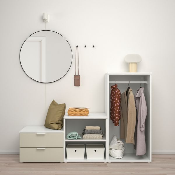 Гардероб 2-дверный + 2 ящика, 180x57x123 cm IKEA PLATSA ПЛАТСАA ПЛАТСА 894.368.76 - схема-чертеж с размерами