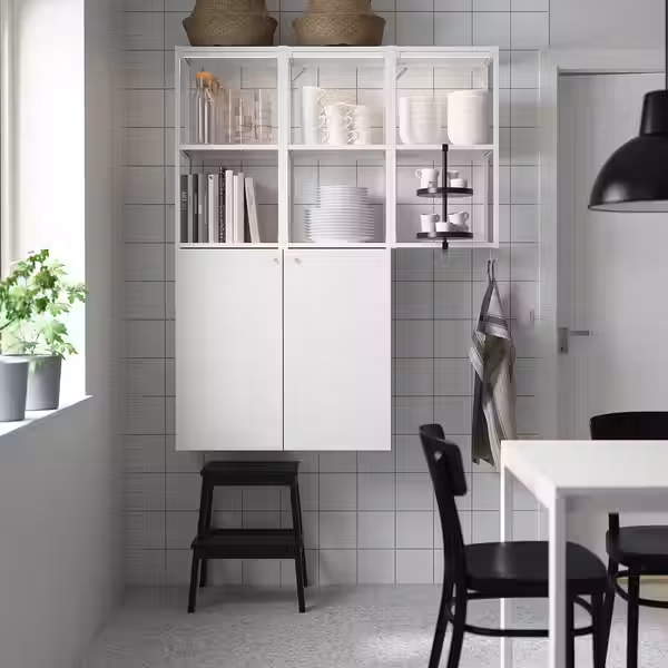 ENHET Комбинация д/хранения - белый 120x32x150 см - фото 2