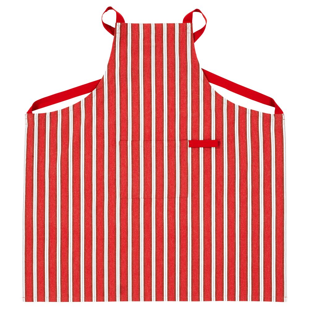 Фартук, 85x89 см, орнамент «полоска» красный IKEA VINTERFINT 405.561.20 - фото 1