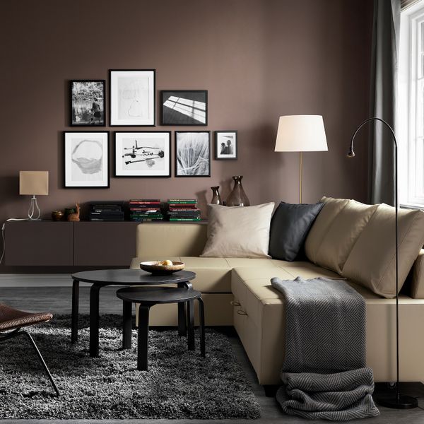 Угловой диван-кровать с отделением для/хран, Бумстад бежевый IKEA FRIHETEN ФРИХЕТЭН 704.488.98 - фото 3