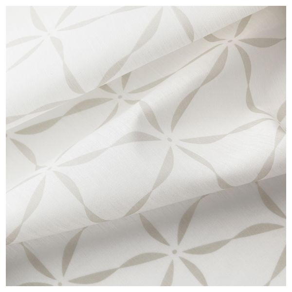 Гардины, 1 пара ФЬЕЛЛЬБИНКА, белый, светло-бежевый (145x300 см) - схема-чертеж с размерами