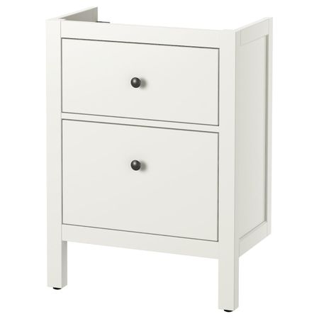 Шкаф для раковины с 2 ящ, белый 60x32x83 см IKEA ХЕМНЭС 503.690.19