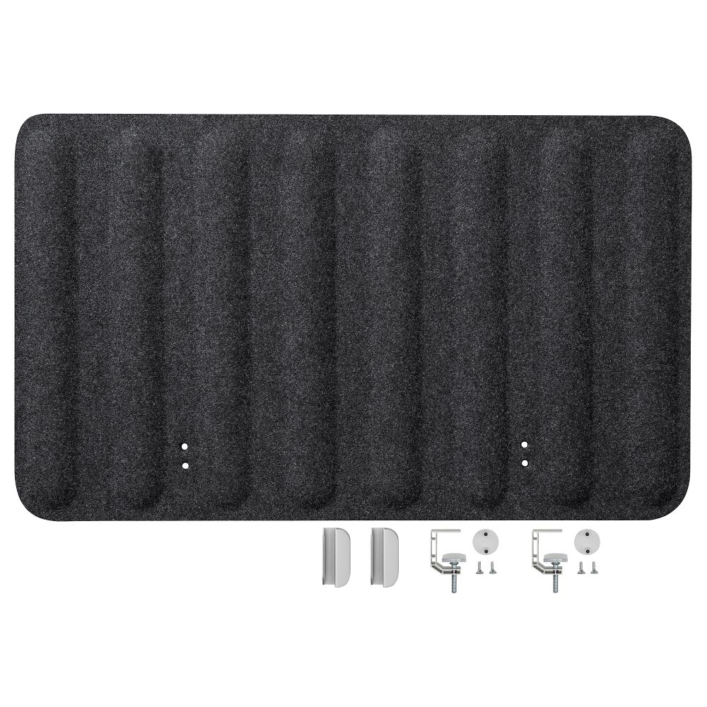 Экран для письменного стола, темно-серый, 80x48 см IKEA EILIF ЭЙЛИФ 204.669.36 - фото 1