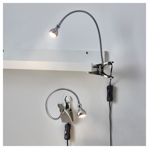 Софит настенный, с зажимом, светодиодная ЯНШО, серебристый - схема-чертеж с размерами