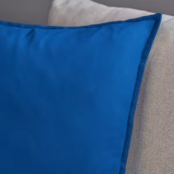 GURLI Чехол на подушку - ярко-синий 50x50 см - схема-чертеж с размерами