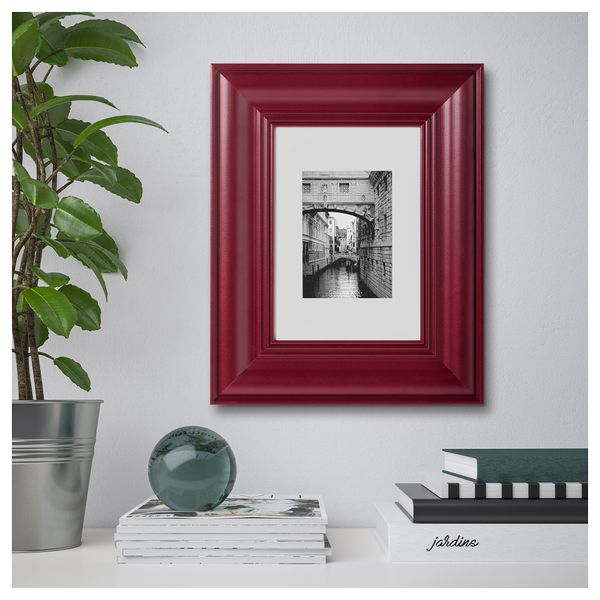 Рама СКАТТЭБЮ, темно-красный (21x30 см) - фото 3
