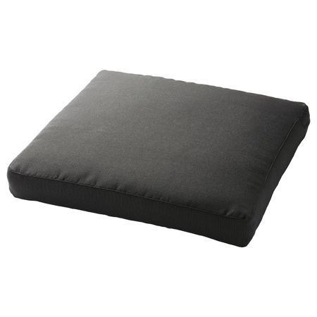 Подушка на сиденье для садовой мебели, черный 62x62 см IKEA ХОЛЛО 603.757.79