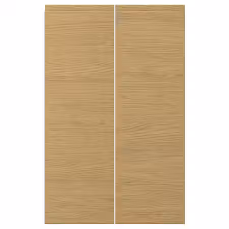 VOXTORP Дверца д/напольн углового шк, 2шт - левосторонний/под дуб 25x80 см