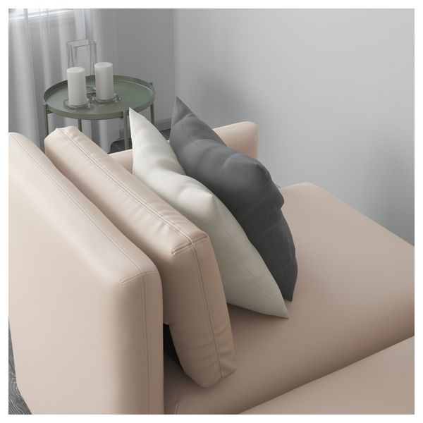 3-местный диван ВАЛЛЕНТУНА, Мурум бежевый - схема-чертеж с размерами