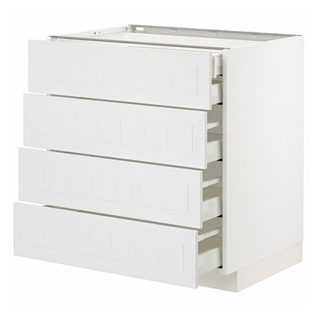 METOD / MAXIMERA Напольный шкаф 4фасада/2нзк/3срд ящ