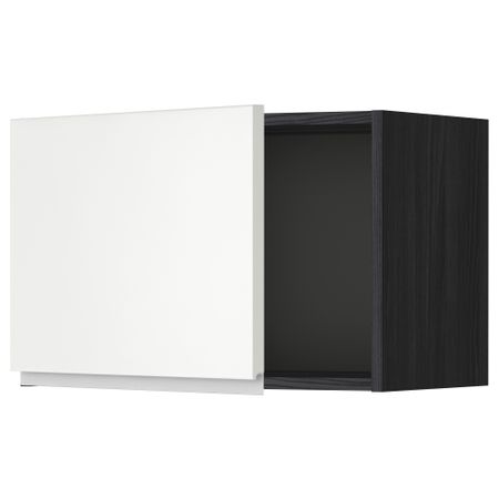 Шкаф навесной МЕТОД, черный, Нодста белый