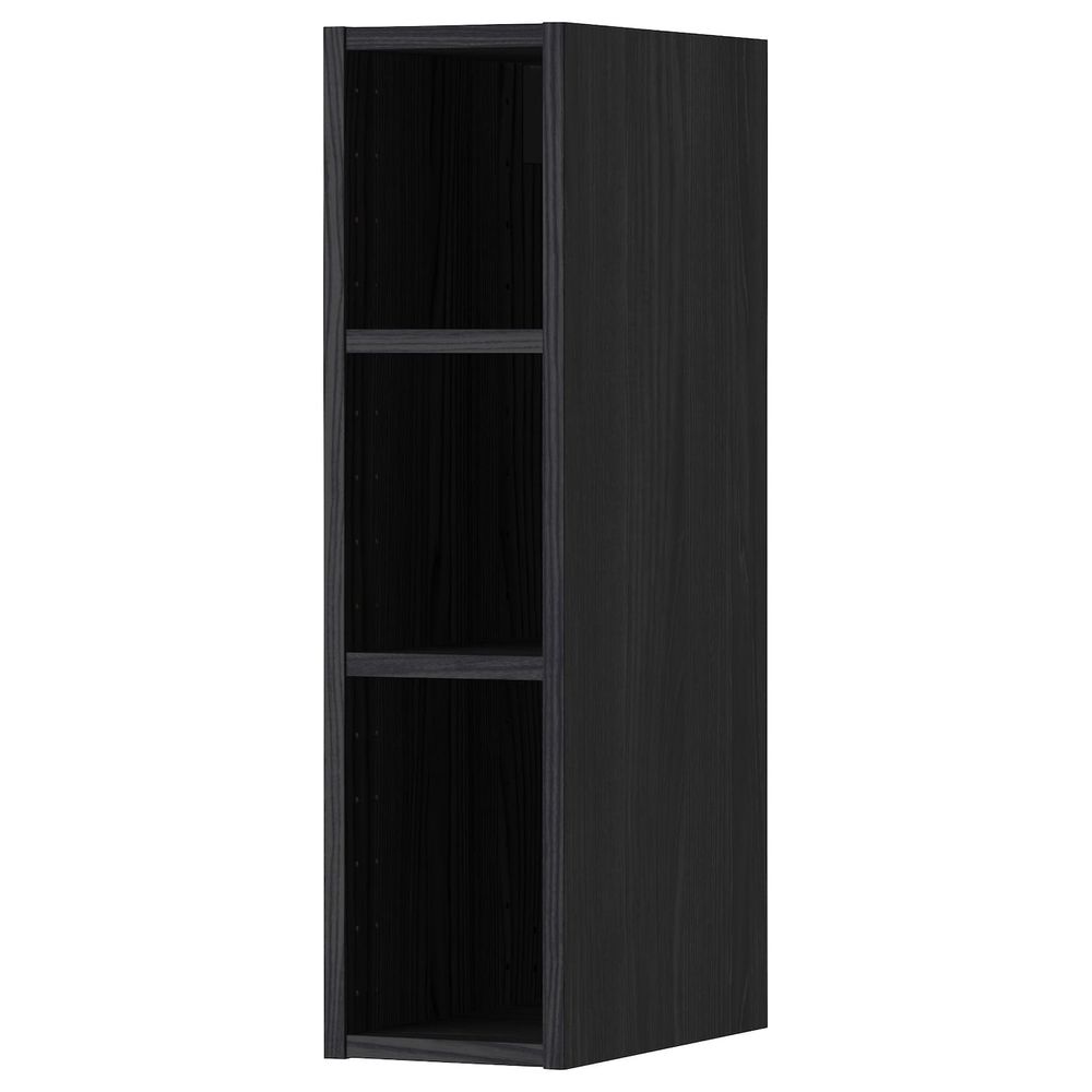 Каркас навесного шкафа, под дерево черный 20x37x80 см IKEA МЕТОД 403.680.15 - схема-чертеж с размерами