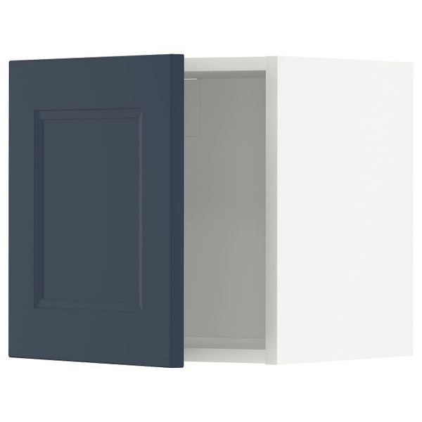 Навесной шкаф, белый Акстад/матовая поверхность синий 40x40 см IKEA METOD МЕТОД 994.019.42 - фото 1