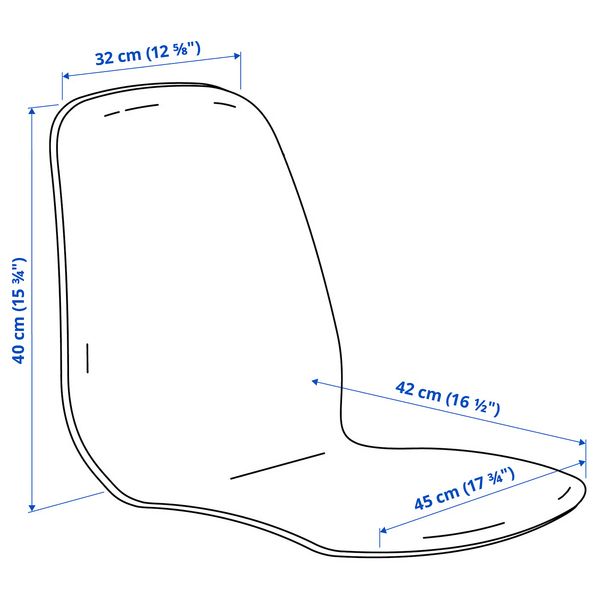 IKEA, дополнительный ракурс - схема-чертеж с размерами