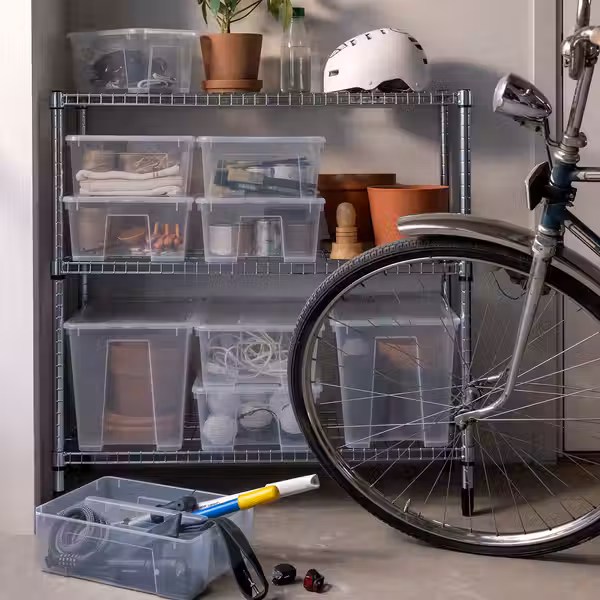 SAMLA Вставка в контейнер 11/22 л - прозрачный 37x25x12 см - фото 3