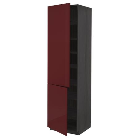 Высокий шкаф с полками, 2 дверцы, 60x60x220 cm IKEA METOD МЕТОД 694.558.37