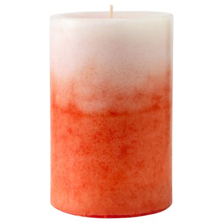 Формовая свеча, ароматическая ЭСТИМЕРА, Тропический фрукт, оранжевый (14 см)