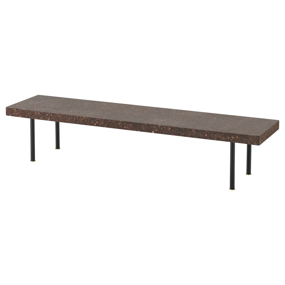 Журнальный стол СИННЕРЛИГ, пробка темно-коричневый (150x34 см) - фото 1