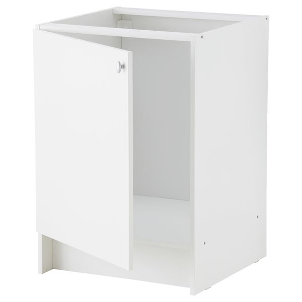 Шкаф под мойку АЛЬБРУ, белый (60x86 см) - схема-чертеж с размерами