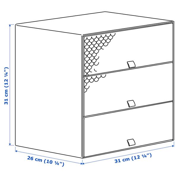 IKEA, дополнительный ракурс - схема-чертеж с размерами