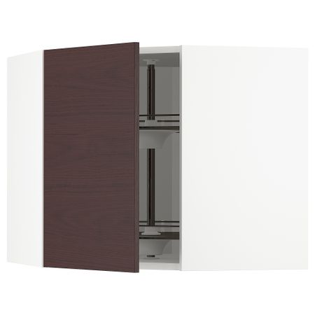 Угловой навесного шкаф с вращающейся секцией, 68x60 cm IKEA METOD МЕТОД 093.354.47