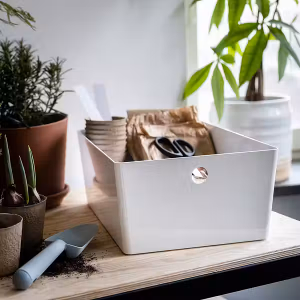 KUGGIS Контейнер - белый 26x35x15 см - фото 2