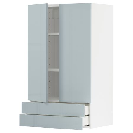 Навесной шкаф, 2 дверцы, 2 ящика, 60x100 cm IKEA METOD МЕТОД, MAXIMERA МАКСИМЕРА 994.797.52