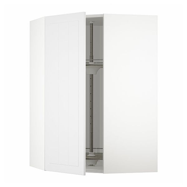 Угловой навесной шкаф с вращающейся секцией, белый/Стенсунд белый 68x100 см IKEA METOD МЕТОД 894.097.45 - фото 1