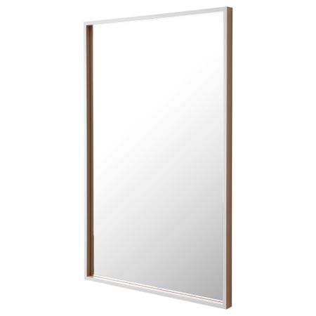 Зеркало СКОГСВОГ, белый, буковый шпон (50x80 см)