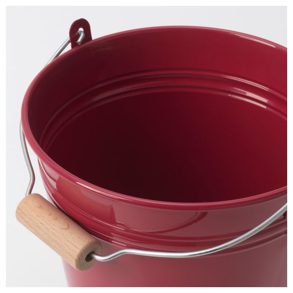 Ведро/горшок СОККЕР, д/дома/улицы, красный (2.5 л) - схема-чертеж с размерами