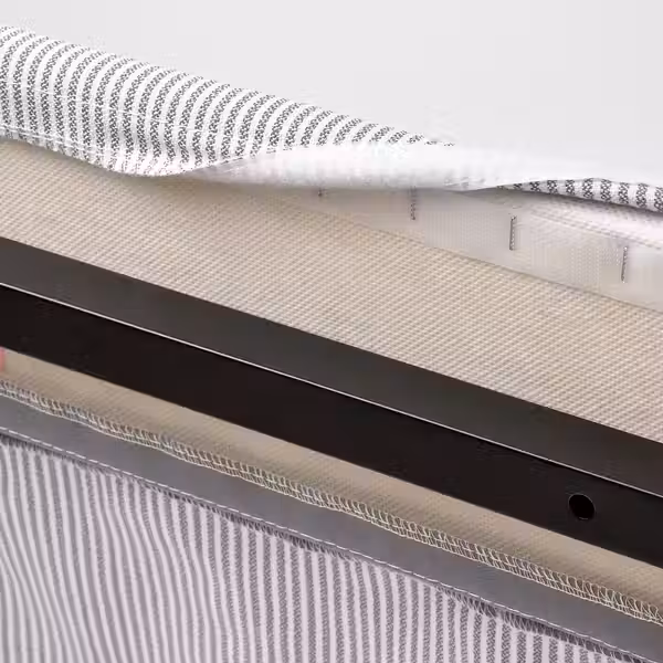 RAMNEFJÄLL Чехол каркаса кровати - Klovsta серый/белый 160x200 см - фото 7