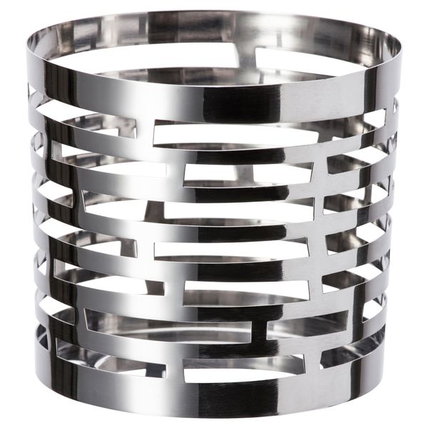 Украшение для свечи в стеклянном стакане ВАККЕРТ, в полоску (9.5 см) - фото 1