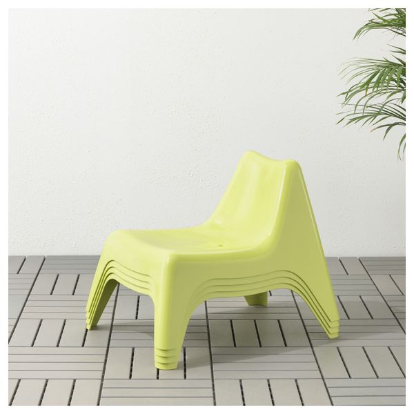 Детское садовое кресло БУНСЁ, желтый - фото 2