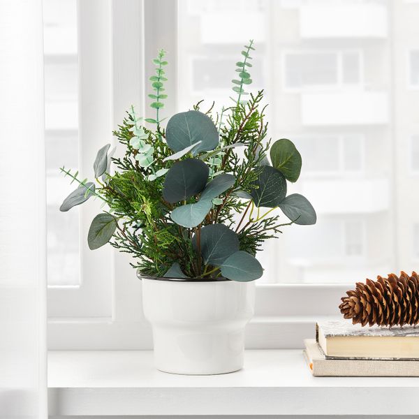 Искусственное растение в горшке, для дома, улицы оформление/зеленый 12 см IKEA FEJKA ФЕЙКА 704.684.95 - фото 2