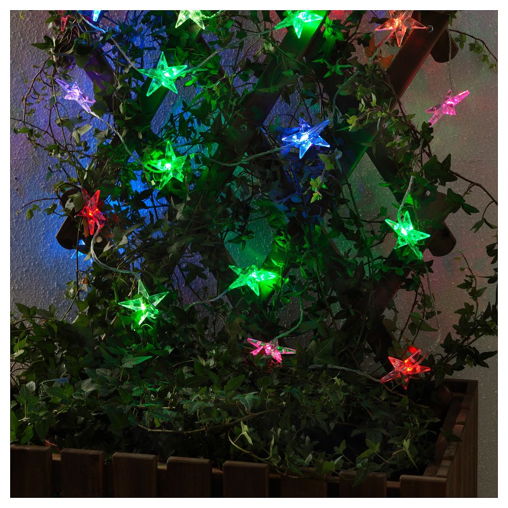 Гирлянда, 24 светодиода СТРОЛА, для сада, мигающий звезда - фото 1