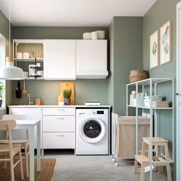 ENHET Комбинация д/хранения - белый 160x30x129 см - фото 3