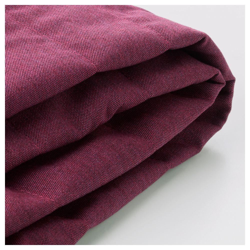 Чехол на 3-местный диван-кровать БЕДИНГЕ, Книса малиновый - фото 1