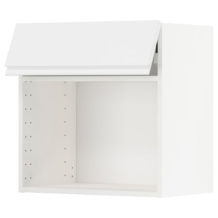 Навесной шкаф для СВЧ-печи, белый/Воксторп матовый белый 60x60 см IKEA METOD МЕТОД 093.917.25