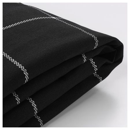 Чехол на 2-местный диван-кровать ИКЕА ПС, Руте черный, белый