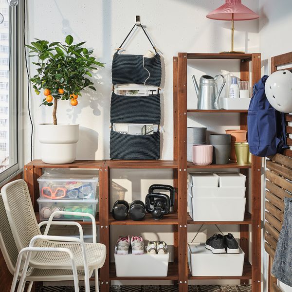 Стеллаж, для/сада, коричневая морилка 210x35x90-161 см IKEA TORDH ТУРД 793.164.93 - фото 2