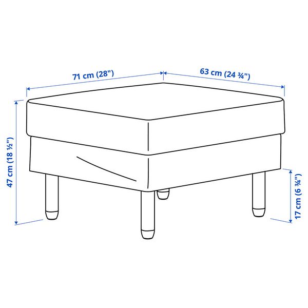 IKEA, дополнительный ракурс - схема-чертеж с размерами