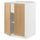 Напольный шкаф с полками, 2 дверцами, белый, Forsbacka дуб, 60x60 см IKEA METOD МЕТОД 095.090.94