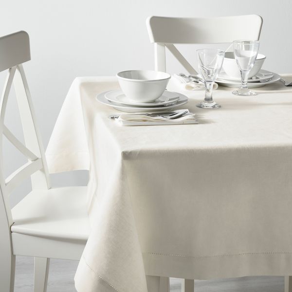 Скатерть, кружево белый 145x240 см IKEA GULLMAJ ГУЛЬМАЙ 203.793.45 - фото 2